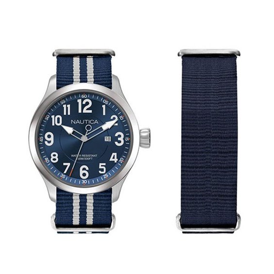 Nautica Mens Quartz Resin Silicone Watch